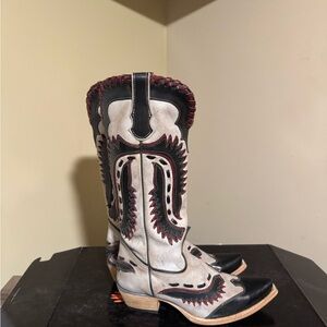 Freebird Black Boot Box with Orange Logo